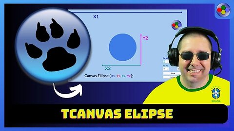 LAZARUS IDE TCANVAS DESENHANDO UMA ELIPSE