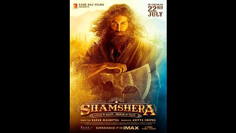 Trailer Shamshera 2022 movie coming soon