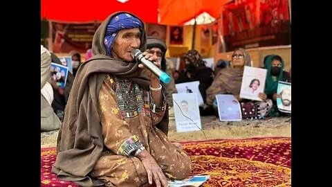Old woman for Baloch missing persons
