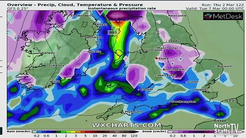 Snow report via WXCharts for March 2023 (02-03-2023)