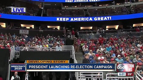 President Trump launches re-election campaign | June 18 6 pm