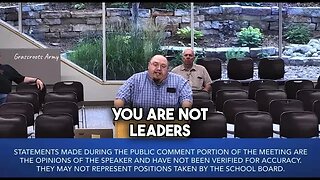 Dad SLAMS School Board "You Are NOT Leaders"