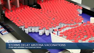 Storms delay Arizona vaccinations