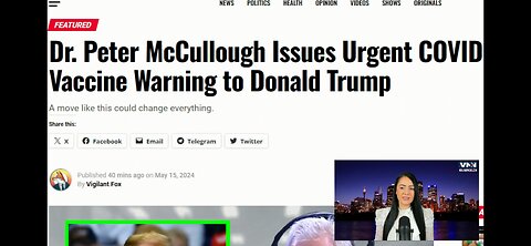 Dr. Peter McCullough Issues Urgent COVID-19 Vaccine Warning To Donald Trump Characters