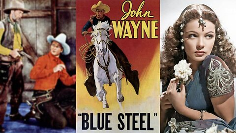 BLUE STEEL (1934) John Wayne, Eleanor Hunt & George 'Gabby' Hayes | Western | B&W