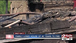 Family loses house of 40 years to fire