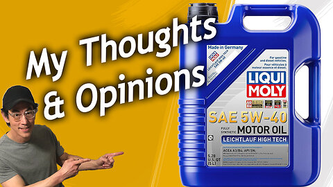 Liqui Moly 2332 5w 40 Engine Oil 5 Liter, My Thoughts & Opinions Using This, Product Links