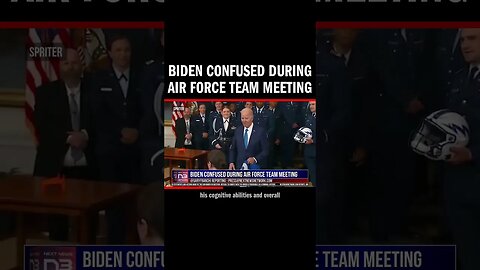Biden Confused During Air Force Team Meeting