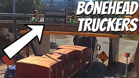 Truck Hits Bridge | Bonehead Truckers of the Week
