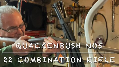 Quackenbush No5 22 caliber combination rifle. 22 pellets and 22 short rimfire. Garage plinking