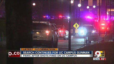 Search continues for UC campus gunman