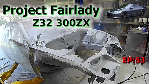 Engine Bay Paint Prep. Project Fairlady Z32 300zx Twin Turbo, Ep:53