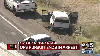 Suspect in custody south of Phoenix after ramming DPS vehicle