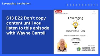 S13 E22 Don’t copy content until you listen to this episode with Wayne Carroll | Leveraging...