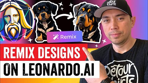 Easy Leonardo.AI Tutorial - 5 Print on Demand Products To Create Designs for Using Remix