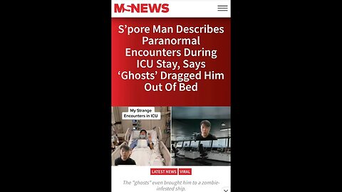 Ghosts Drag Man Out Of Bed In The ICU Staring Into The Abyss