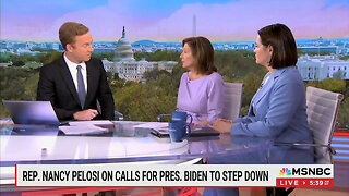 Nancy Pelosi Squirms On MSNBC When Asked If She Supports Biden On The Democrat Ticket