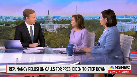 Nancy Pelosi Squirms On MSNBC When Asked If She Supports Biden On The Democrat Ticket