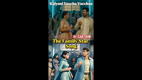 Kalyani Vaccha Vacchaa AI Cartoon dance #vijaydevarakonda #mrunalthakur #thefamilystar #trending