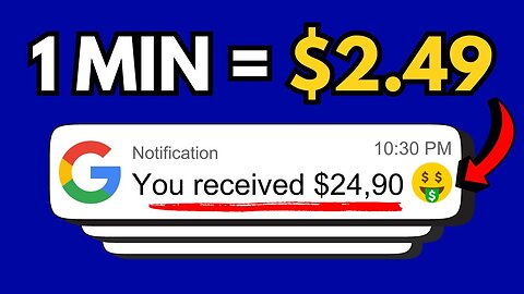 Get Paid 2.49$ Every Min🤑 Watching Google Ads
