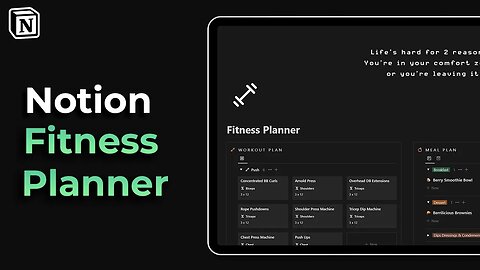 How to create a Notion workout & meal planner