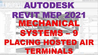 Autodesk Revit MEP 2021 - MECHANICAL SYSTEMS - PLACING HOSTED AIR TERMINAL