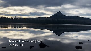 Hiking the Shoreline of Beautiful Big Lake Framed By Mighty Mount Washington! | Central Oregon | 4K