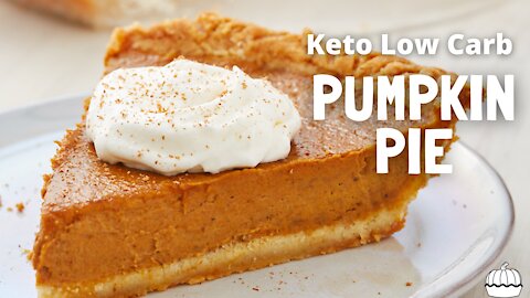 Keto Low Carb Pumpkin Pie