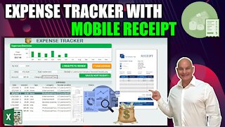How To Create This Excel Expense Tracker With Mobile Receipt Upload From Scratch [Free Download]