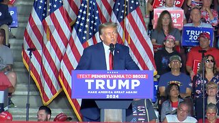 Donald Trump speaks in Erie Pennsylvania, at the Erie Insurance Arena - July 29, 2023