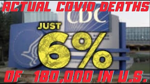 Ep.140 | CDC COVID19 UPDATE ONLY 6% OF 180,000 DEATHS IN U.S. WERE DIRECTLY RELATED TO COVID 10,800