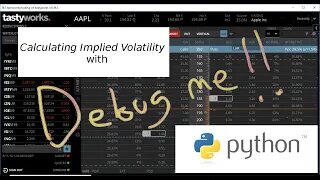 Debugging the Python Implied Volatility Code