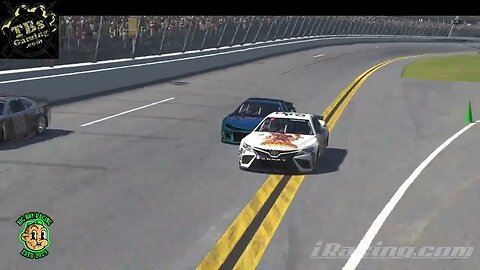 Taken out by a lap car with 2 laps to go