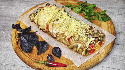 Eggplant roll is preparing without frying! Eggplant, who drives everyone crazy! Nelli Vegan
