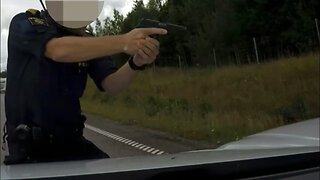 BMW 3-series driver under the influence of drugs does not stop for Swedish Police, gets arrested.