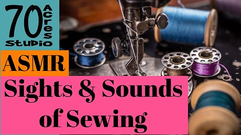 ASMR Relaxing Sights & Sounds of Sewing. Vintage Singer 301