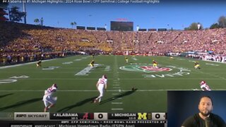 #4Alabama vs #1Michigan Highlights!