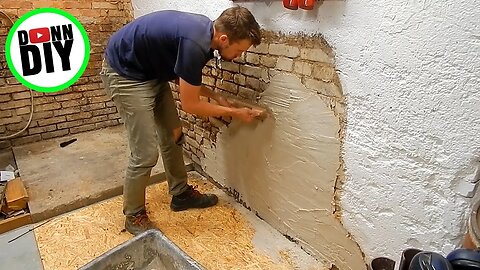 Cleaning Brick, Plastering Walls, Paint - Machine Shop Build Ep. 15