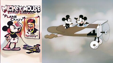 PLANE CRAZY (1928) Mickey Mouse, Minnie Mouse & Clarabelle Cow | Animation, Family, Comedy | B&W