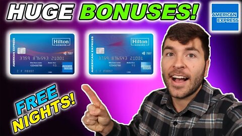 NEW Welcome Offers on AMEX Hilton Cards!