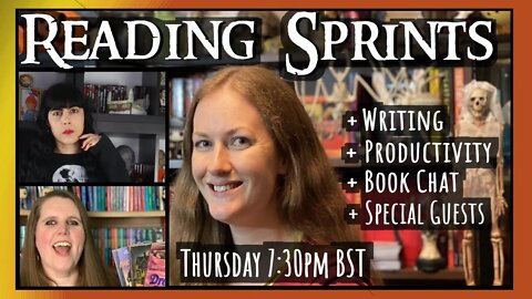 LIVE READING SPRINTS + guests: Kasha's Book Sematary & Chelle from Tales of Point Horror Book Club