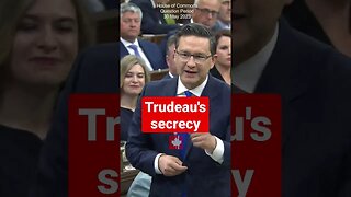 Trudeau's act of secrecy