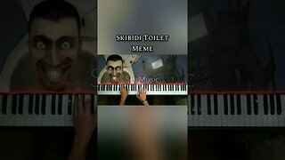 Skibidi Toilet meme song | piano #short #skibiditoilet