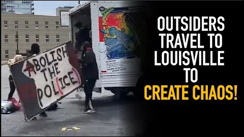 Protesters Descend On Louisville; U-Haul Van Appears With Ready-Made Supplies