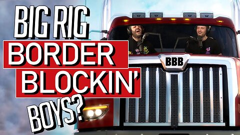 Canadian Truckers Block Border Crossing To Protest New Vaccine Rule (BOYSCAST CLIPS)