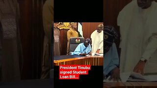 President Bola Ahmed Tinubu signed Student Loan Bill