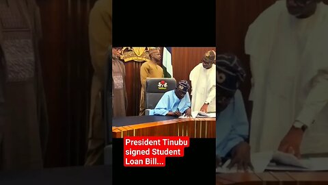 President Bola Ahmed Tinubu signed Student Loan Bill