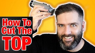 How to cut the TOP of your own HAIR the easy way 2021 | The best technique #cuttingyourownhairmen