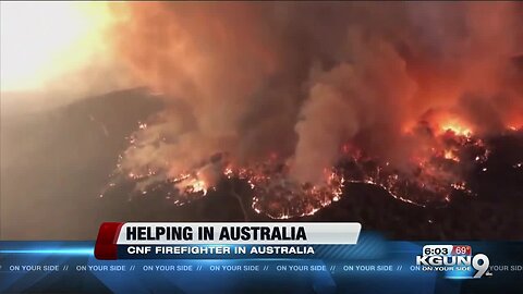 Coronado National Forest Aviation Officer assisting in Australia