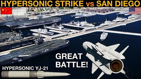 MODERNIZED Chinese Carrier Strike vs US West Coast At San Diego (WarGames 79b) | DCS